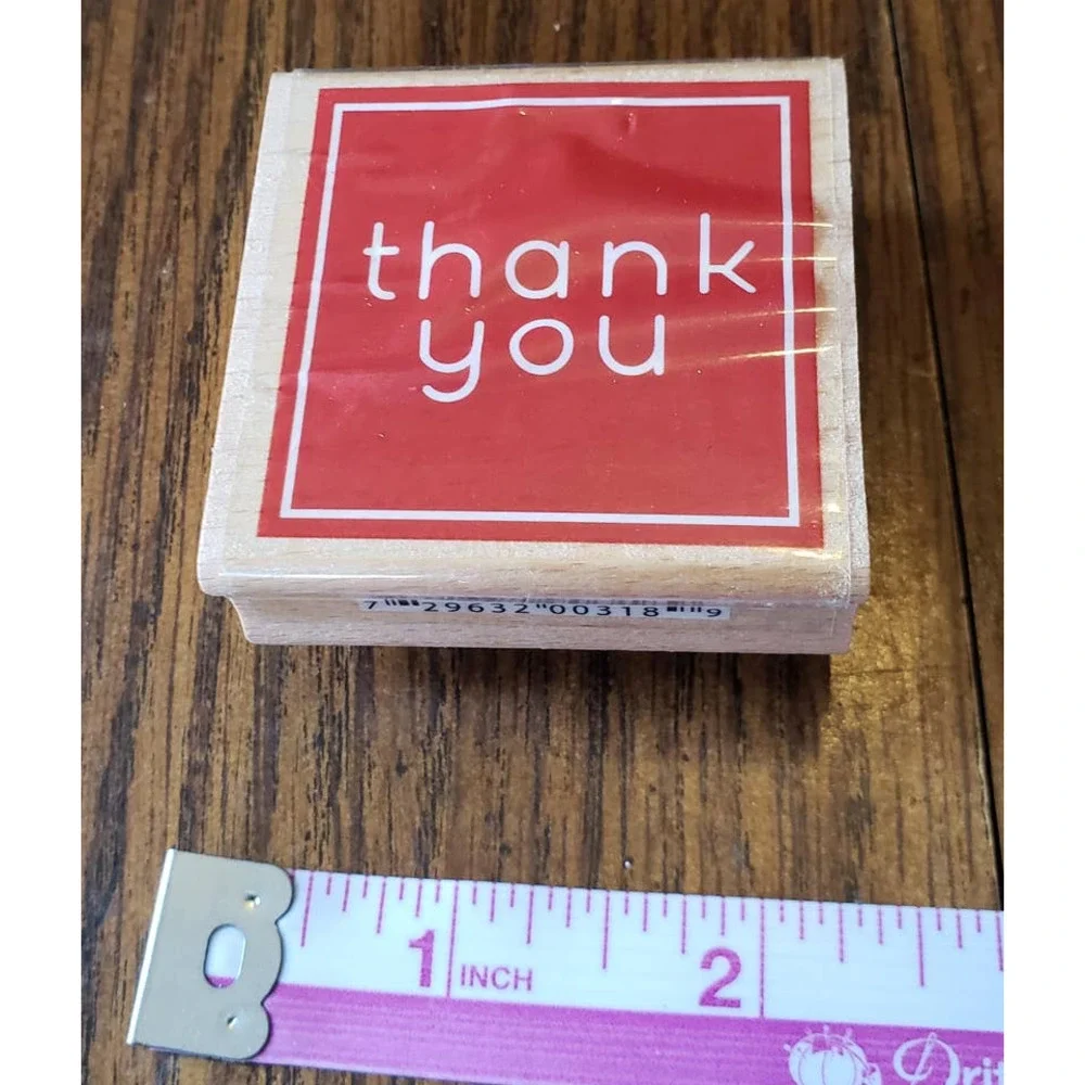Thank You Studio G Idea House Wood Mounted Rubber Stamp Hampton Art